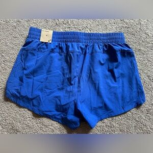 NWT Women’s ASICS 2 in 1 Running Shorts - Blue Size Large